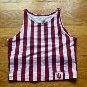 Indiana University pinstriped tank top